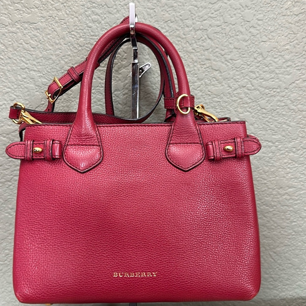 Authentic Burberry Small Banner Bag